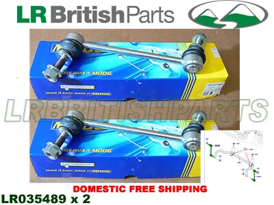 JUEGO DE 2 BARRAS ESTABILIZADORAS DELANTERAS LAND ROVER LINK RANGE SPORT DISCOVERY NUEVO LR035489 Foto 1 de 3