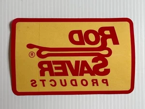Vintage Rod Saver Fishing Rod Case Sticker - Inside Window Decal (6in X 4in) - Picture 1 of 3