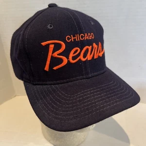 Chicago Bears 1980s SPORTS SPECIALTIES Pro Chevy Chase Cap SnapBack Wool Damage - Picture 1 of 12