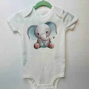 Mameluco patrón elefante bebé bodys recién nacido monos bebés niños trajes - Imagen 1 de 5