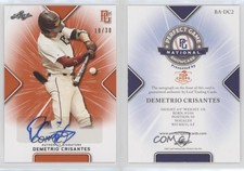 2021 Leaf Perfect Game National Showcase Orange /30 Demetrio Crisantes Auto