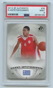 2013 SP Authentic #36 Giannis Antetokounmpo Rookie PSA 9 MINT Milwaukee Bucks - Foto 1 di 2