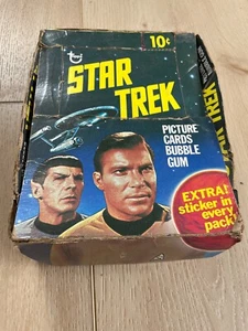 1976 Star Trek Topps Picture Cards EMPTY Display Box (No wax packs) Kirk & Spock - Picture 1 of 7