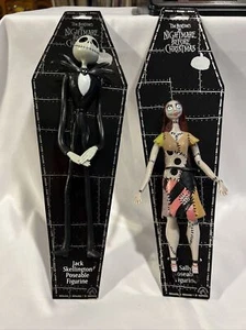 Pesadilla antes de Navidad Jack & Sally Posable Figura Flexible NUEVA B20 - Imagen 1 de 4