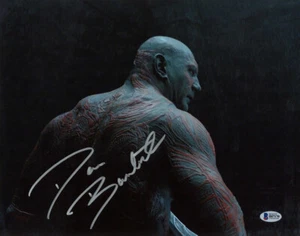 DAVE BAUTISTA SIGNED 11x14 PHOTO DRAX GUARDIANS OF THE GALAXY MCU BECKETT BAS - Picture 1 of 2