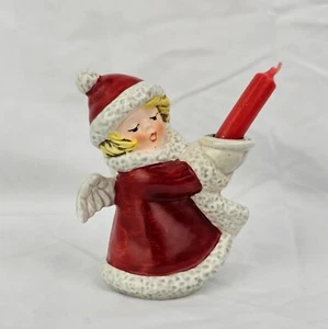 Goebel Figur Engel mit Kerzenhalter 42 009-09 Weihnachten 1975 Porzellan - Bild 1 von 5