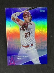Mike Trout 2020 Topps X Steve Aoki Wave 1 Rainbow Foilboard #1 Angels