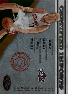 2009-10 Certified Imports Cavaliers Basketball Card #14 Zydrunas Ilgauskas/500