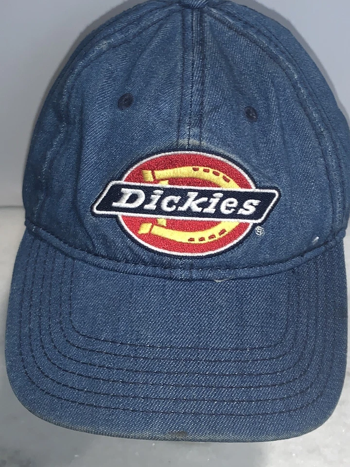 DE COLECCIÓN DICKIES SOMBRERO GORRA DENIUM STRAPBACK LOGO DELETREADO SOMBRERO GORRA AJUSTABLE Foto 1 de 4
