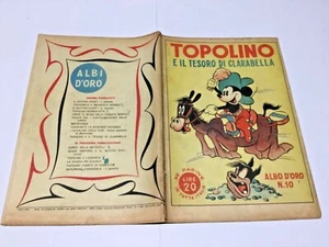 ALBO D'ORO Disney 10 TOPOLINO E IL TESORO DI CLARABELLA  (1946)  - Imagen 1 de 1