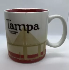 Starbucks 2011 TAMPA 16oz Kaffeetasse Tasse abgebrochen verblasst - Bild 1 von 5
