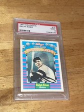 1991 Kellogg's Baseball Greats #15 Ralph Kiner PSA 9 Mint HOF Pittsburgh Pirates