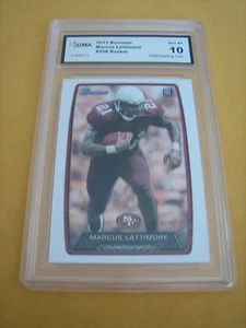 MARCUS LATTIMORE 49ERS 2013 BOWMAN ROOKIE RC# 208 GRADO 10 - Foto 1 di 1