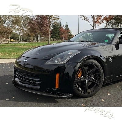 For 06-09 Nissan 350Z GT-Style Painted Black Front Bumper Splitter Spoiler Lip - Image 1 of 4