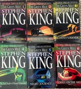 The Green Mile Stephen King Band 1-6, 1996 Erstdruck Taschenbuch Posten Horror - Bild 1 von 3