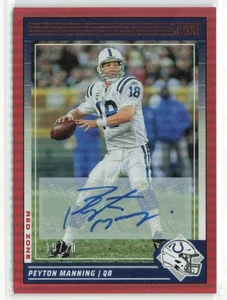 2024 Panini Score Peyton Manning #124 Red Zone Auto /20 Colts - Picture 1 of 2