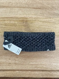 Adidas Fleece Lined Knit Headband Running Winter Ear Warmer Grey - Picture 1 of 5