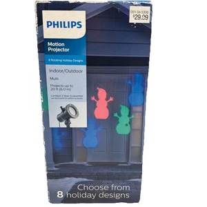 Philips LED Motion Projector 8 Rotating Holiday Christmas Winter Indoor Outdoor - Picture 1 of 11