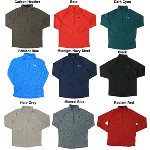 Under Armour Men's UA Tech 1/2 Zip Moisture Wicking Long Sleeve Pullover Shirt - Picture 1 of 7