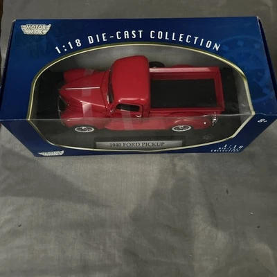 Ford Pickup Motor Max 1940 rojo 1:18 Die Cast Model Car 1/18 N.I.B Foto 1 de 4