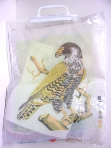Needlepoint Canvas American Peregrine Falcon Nabisco Premium World Wildlife Fund - Picture 1 of 2