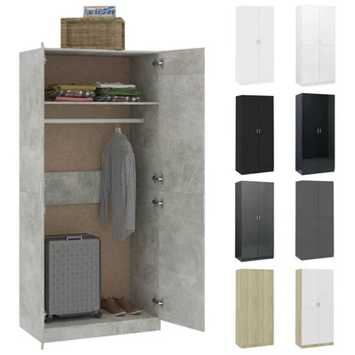 Kleiderschrank Garderobenschrank Mehrzweckschrank Hochschrank Schrank 90x52x200 - Bild 1 von 3