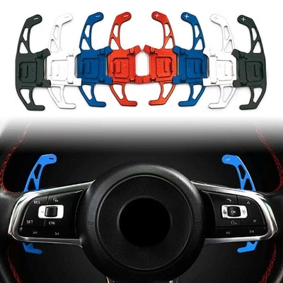 Steering Wheel Shift paddle Shifter Extension Fit VW GOLF R GTD GTE 2013-18 - Image 1 of 4