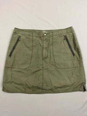 Columbia Skort Mujer Talla 10 Verde Ripstop Cargo Bolsillos con Cremallera Foto 1 de 4