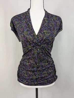 Top de malla acanalada Kenneth Cole Y2K Babydoll gótico hada oscura capricho A076 Foto 1 de 4