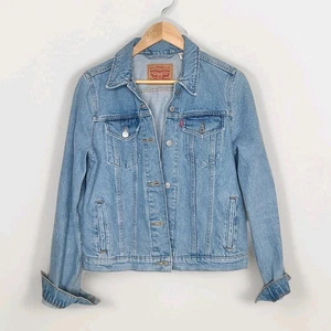 Chaqueta vaquera Levi's Trucker para mujer azul lavado medio talla L clásica - Imagen 1 de 5
