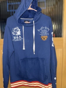 Hustle Gang Hoodie Sweatshirt Mens Size Large Bear Graphic Streetwear - Picture 1 of 7