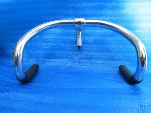Nitto B123 Steel 340mm NJS Handlebar + Nitto 110mm NJS Steel Stem + Champ Grips - Picture 1 of 6