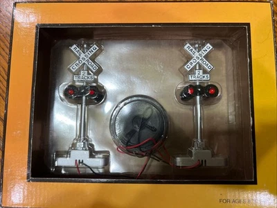 MTH 30-11014 O Gauge Operating Crossing Flashers w/ Sound EX/Box - Image 1 of 2