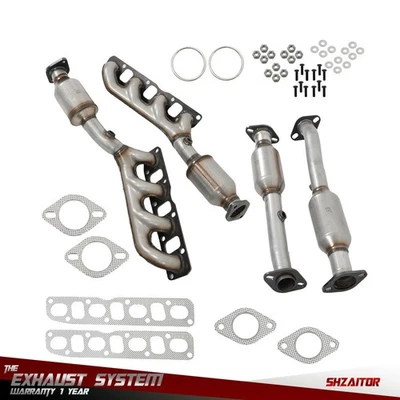 Manifold Catalytic Converters Front & Rear 2005-2010 For Infiniti QX56 5.6L - Image 1 of 4