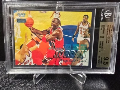 1997-98 Fleer Tiffany Collection MICHAEL JORDAN #23 BGS 9.5 GEM MINT - Image 1 of 2
