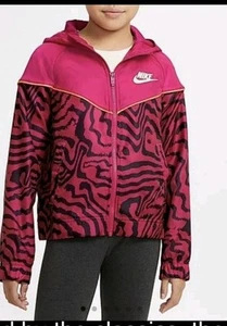 Nike Girls Fireberry Pink Jacket Age 5-6years - Picture 1 of 8