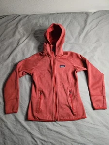 Patagonia Tech Fleece Hoody Womens Size Small Red Full Zip Outdoors Hiking 25940 - Picture 1 of 9