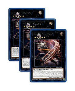 Yugioh! K9-ØØ "Hound" JUSH-EN036 (Rare) 1st Ed 3x "K9 Deck Support" - Picture 1 of 1
