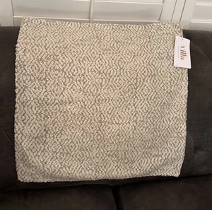 Pottery Barn/Villa Classic Home Pillow Cover 22”x22” HC Maris Ivory/Natural NWT - Picture 1 of 13