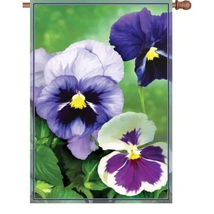 Fancy Pansies Brilliance House Talla (28"" x 40"" Aprox) Bandera PR 52828 - Imagen 1 de 1