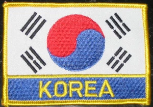 TOPPA KOREANA CON SCRITTA Flagge Flag Tretmotorrad Koreanische Taekwondo - Bild 1 von 1