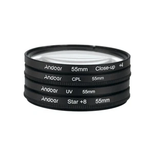 55mm Filter Kit CPL Close-Up+4 Star8-Point for Nikon DSLR Camera I0V3 - Picture 1 of 12