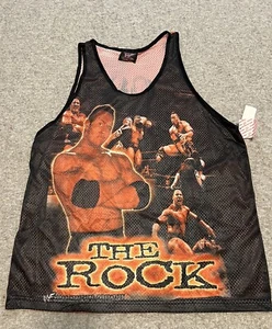 The Rock Tank Top Retro WWE Attitude Era Herren Mesh Dwayne Johnson 1999 Gr. XL - Bild 1 von 6