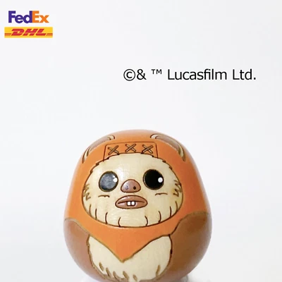 Muñeca USABURO KOKESHI Star Wars Ewok 3 pulgadas Japón artesanía tradicional Foto 1 de 4