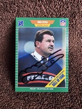 MIKE DITKA AUTOGRAPH CARD