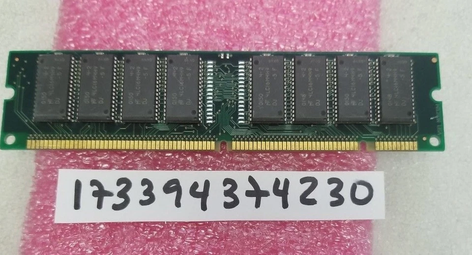 128mb edo 50ns single rank 16x4 1rx4 non-ecc 168 pin dimm 3.3 volt 16chips soj   - Image 1 of 1