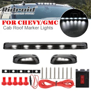 3Pcs LED Cab Roof Top Marker Lights For 07-21 Chevrolet Silverado 1500 2500 3500 - Bild 1 von 23