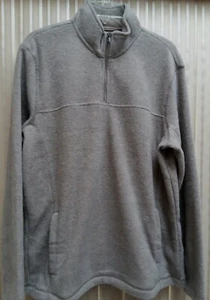CROFT & BARROW MEN'S Soft Fleece Slipover GRIZLEY BROWN-Size L-at Kohls $18.00 - Picture 1 of 7
