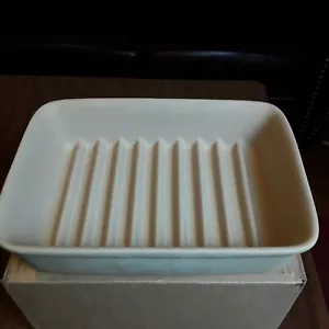 Pampered Chef Steinzeug 9" geriffelte Pfanne Speck Bäcker Stein Grill - Bild 1 von 7