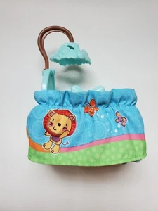 Fisher Price The Loving Family Blue Bassinet Crib Dollhouse Furniture Kids toy - Picture 1 of 5